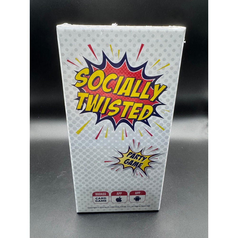 Socially Twisted Badass Party Card Game 250 Cards New Sealed 17 Plus Adults